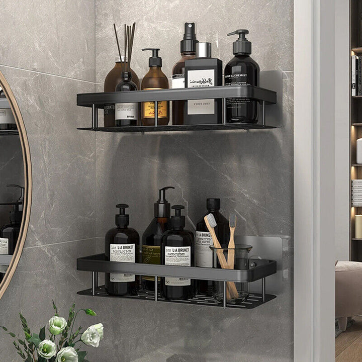 Shelf Bathroom Shower Caddy Organiser Storage Corner Rack Shampoo Soap Holder AU