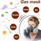 7 IN 1 Gas Mask Full Face Respirator Paint Spray Chemical Facepiece Reusable AU