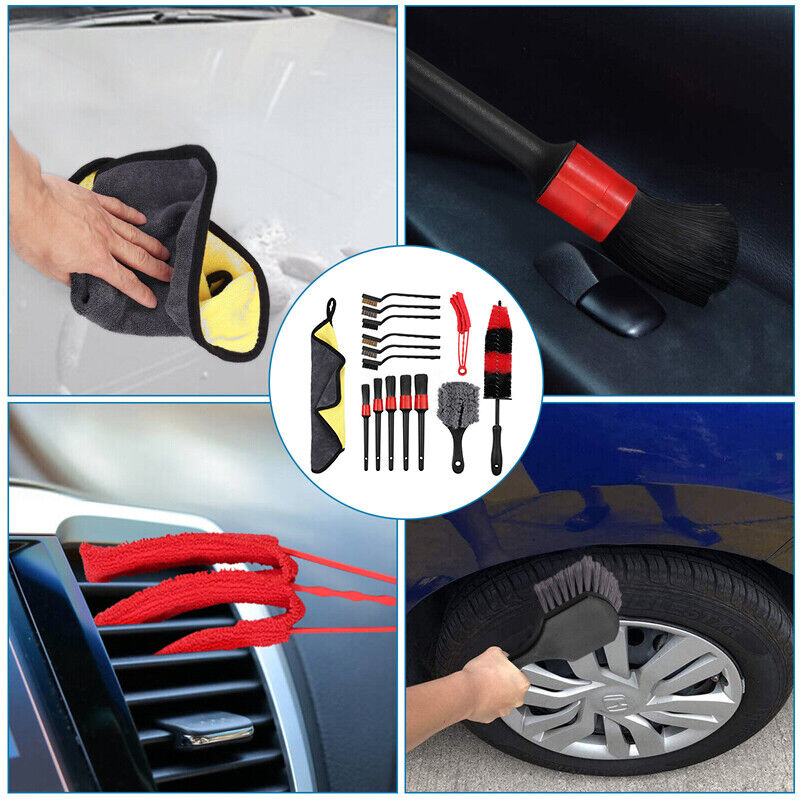 15x Car Wash Kit Wheel & Rim Brush Detail All The Brushes Needed For Car Wash B