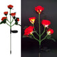 Red Bulk Solar Garden Lights 75cm Long Rose Flowers Yard Lamp Xmas Halloween Deco AU