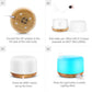 Aroma Aromatherapy Diffuser LED Oil Ultrasonic Air Humidifier Purifier 500ML Wood Grain