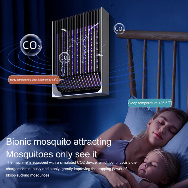 Electric Mosquito Killer Lamp Insect Catcher Fly Bug Zapper Trap LED UV Mozzie