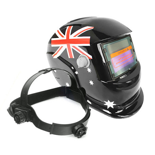 Flag Solar Welding Helmet Auto Darkening Welder Soldering Lens ARC TIG MIG MAG Mask