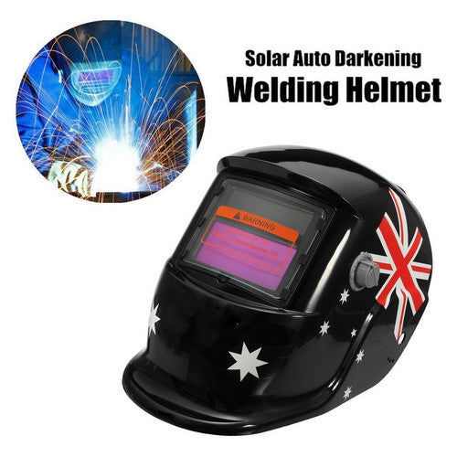 Flag Solar Welding Helmet Auto Darkening Welder Soldering Lens ARC TIG MIG MAG Mask