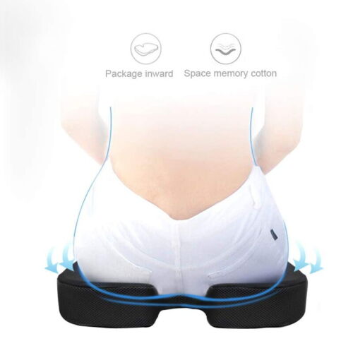 Coccyx Seat Cushion Ergonomic Posture Car AU Relieve Sciatica Back Tailbone Pain