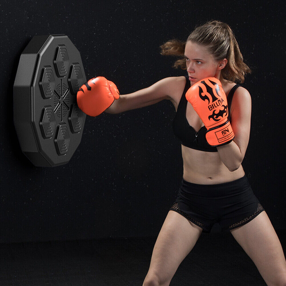 Electronic Music  Boxing Wall Target  Training Smart Wall Mounted Combat AU with Adult Gloves