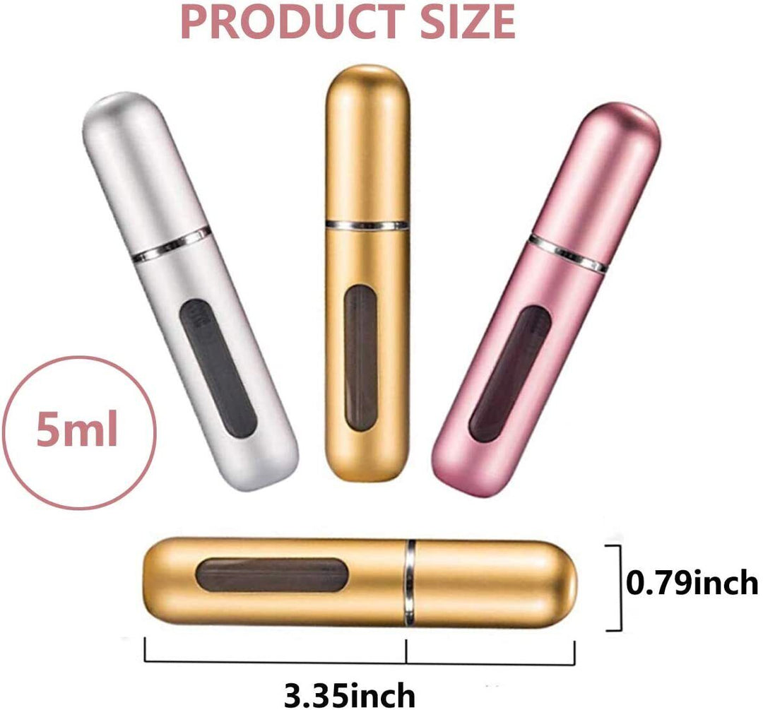 6ps Mini Perfume Atomizer Portable Travel Refillable Bottle Scent Pump Spray 5ml