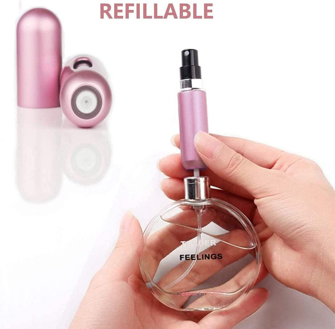 6ps Mini Perfume Atomizer Portable Travel Refillable Bottle Scent Pump Spray 5ml