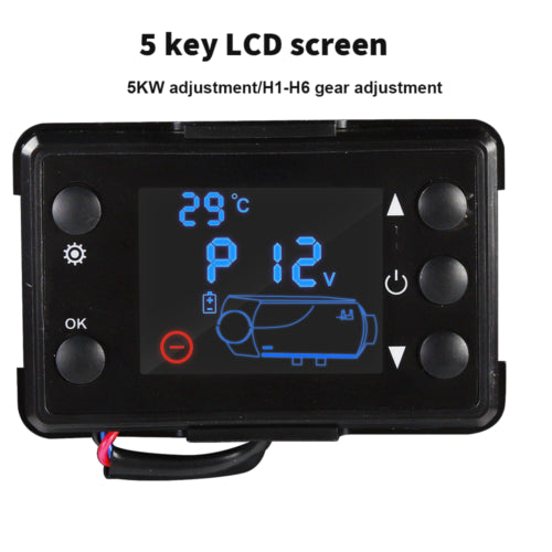 12V/8KW Diesel Air Heater Tank Remote Control Thermostat Caravan Motorhome RV AU