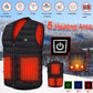 L Electric Vest Heated Jacket USB Thermal Warm Heat Pad Winter Body Warmer Unisex