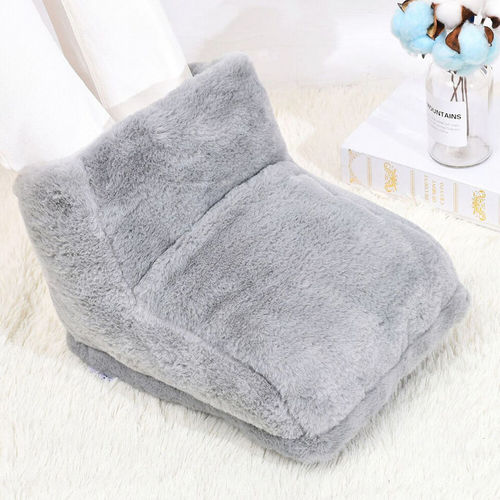 Grey ELECTRIC HEATED FOOT COMFORT WARMER Feet Boots Slipper Tools Heating Socks Shoe