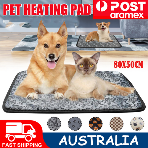 Waterproof Electric Pet Heat Pad Heated Heating Mat Blanket Dog Cat Bed 50X80CM