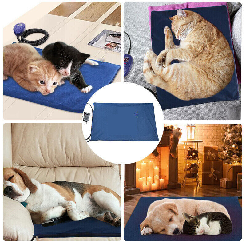 Electric Pet Heat Pad: Waterproof Heating Mat for Cat Dog Bed | Chew Resistant XL