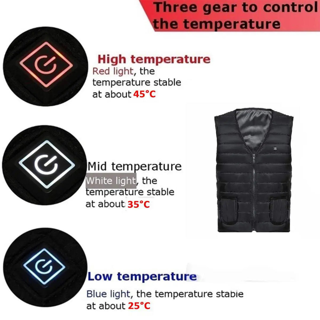 Heated Vest for Men & Women, Smart heated Jacket, Battery Not Included XL