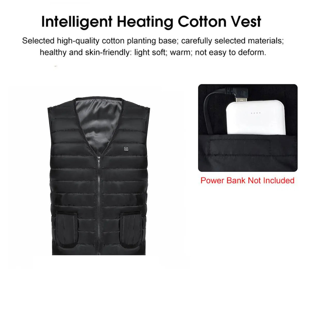 Heated Vest for Men & Women, Smart heated Jacket, Battery Not Included XL