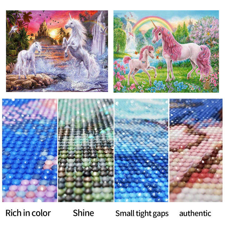 2PCS 5D Diamond Painting Kits Diamond Glue Art Kit Paint for Adults Kids DIY Gift 40x30cm