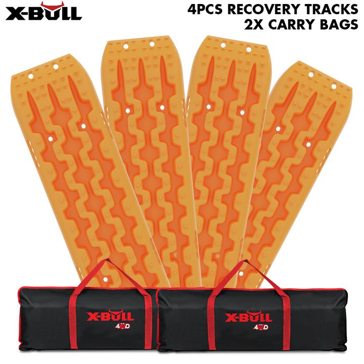 X-BULL 4WD Recovery Tracks Boards 10T 4PCS Snow Mud Essential Car Vehicle With Carry Bag