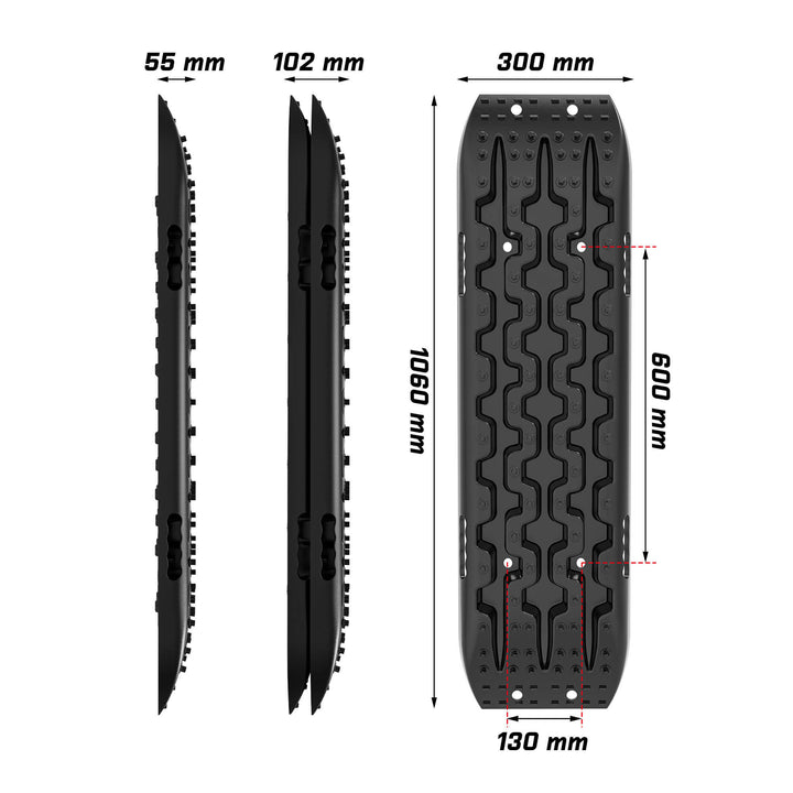 X-BULL Recovery Tracks Boards 10T 4PCS Snow Mud Essential Car Vehicle 4WD Carry Bag