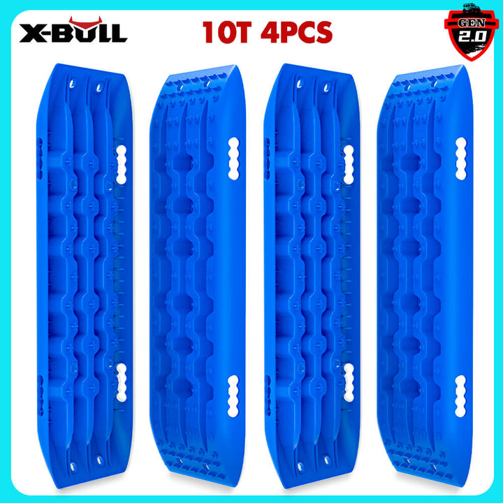 X-BULL Recovery Tracks Gen 2.0 10T Sand Mud Snow 2 Pairs Offroad 4WD 4x4 2PC 91CM Blue