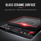 EuroChef Electric Induction Cooktop Portable Kitchen Cooker Ceramic Cook Top