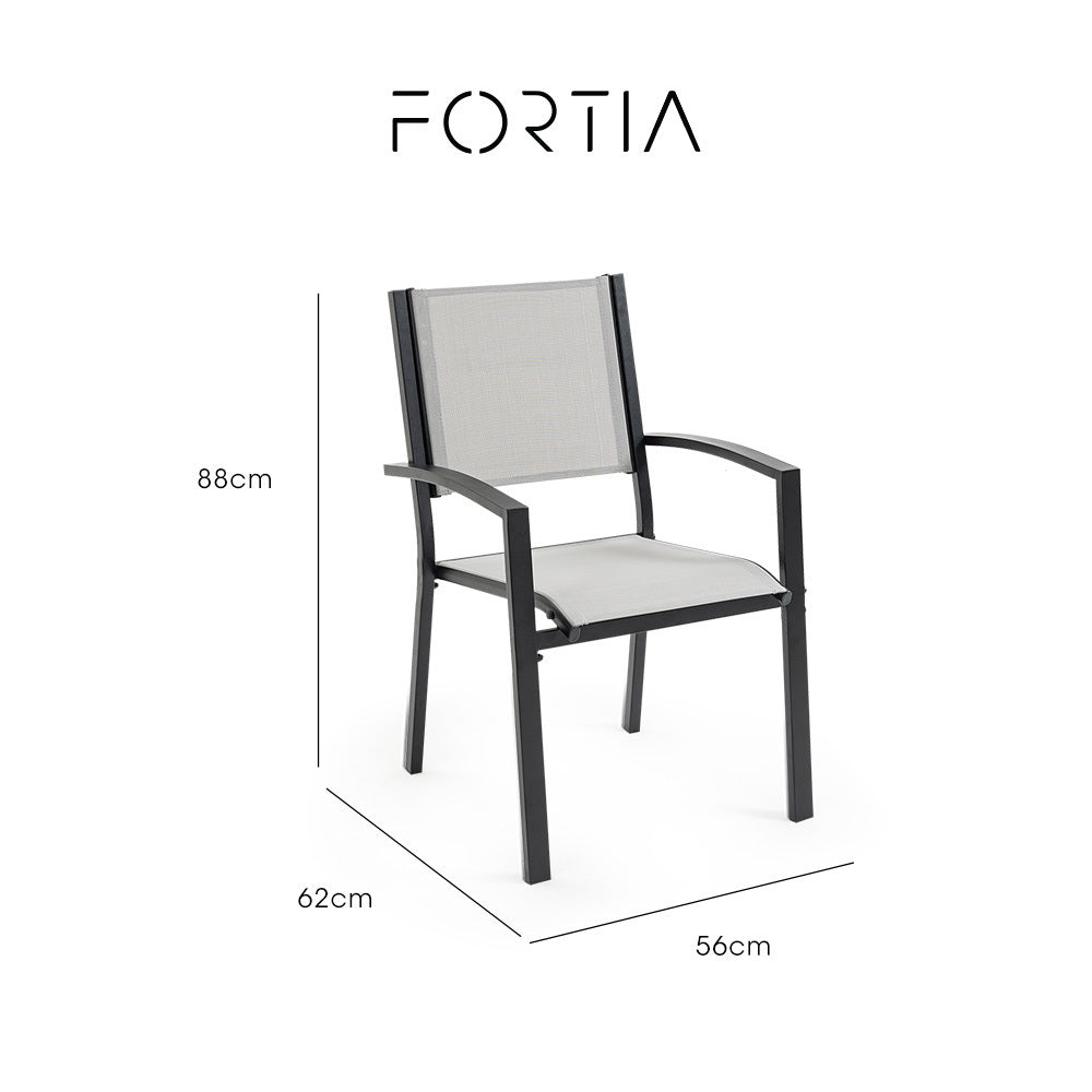 Fortia 4pc Outdoor Dining Chair Set, Furniture for Outside