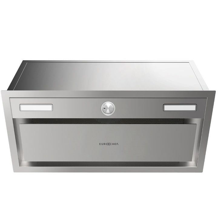 EUROCHEF 60cm Undermount Rangehood Stainless Steel, Quiet 3-Speed, 3-Layer Dishwashable Filter, LED Lights EUR60S