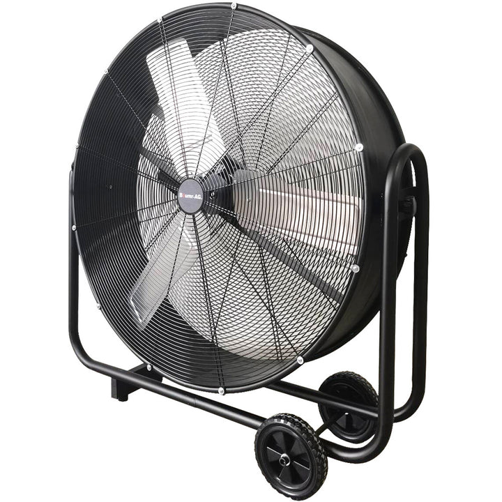 BAUMR-AG 36" 914mm Industrial Mobile Floor Drum Fan, 290W Brushless Motor, Tilting, Large, Commercial, Heavy-duty Frame, EESS Certified