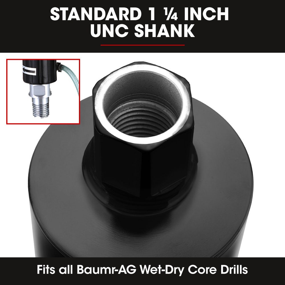 Diamond Core Drill Bit 102mm Concrete Wet Dry Tile Stone Brick Marble 1-1/4 UNC