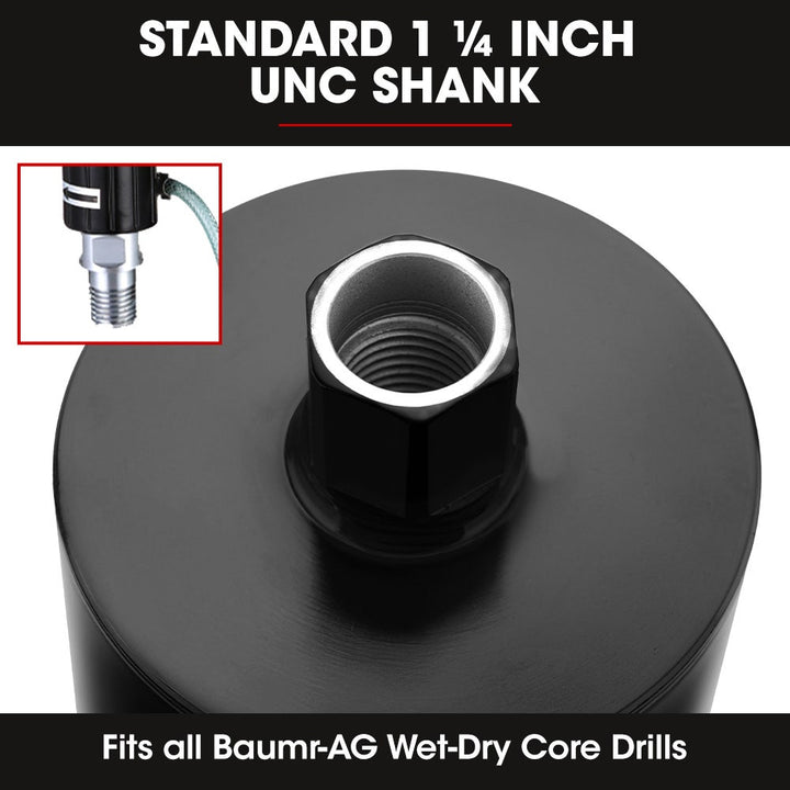 Baumr-AG Diamond Core Drill Bit 114mm Concrete Wet Dry Tile Stone Brick Marble 1-1/4 UNC