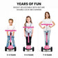 ROVO KIDS 3-Wheel Electric Scooter, Ages 3-8, Adjustable Height, Folding, Lithium Battery, Pink