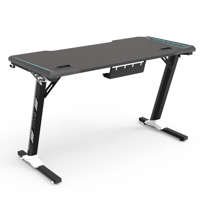 EKKIO RGB Gaming Desk Z Shape Black 100cm