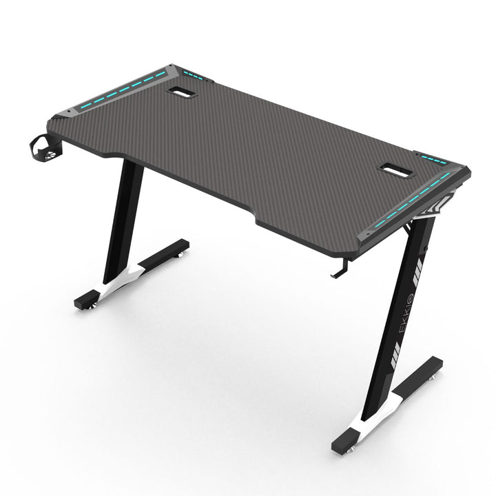 EKKIO RGB Gaming Desk Z Shape Black 100cm