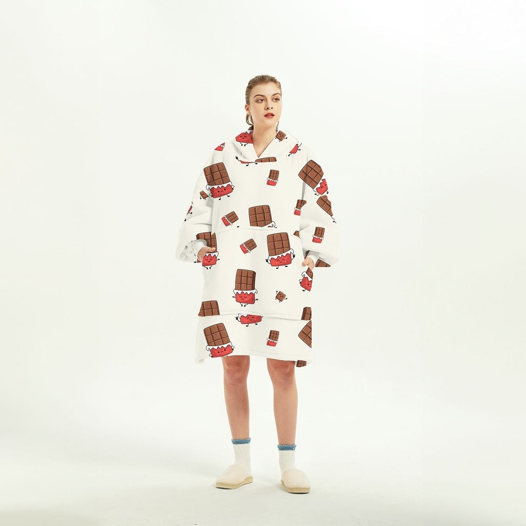 GOMINIMO Hoodie Blanket (Adult Chocolate)