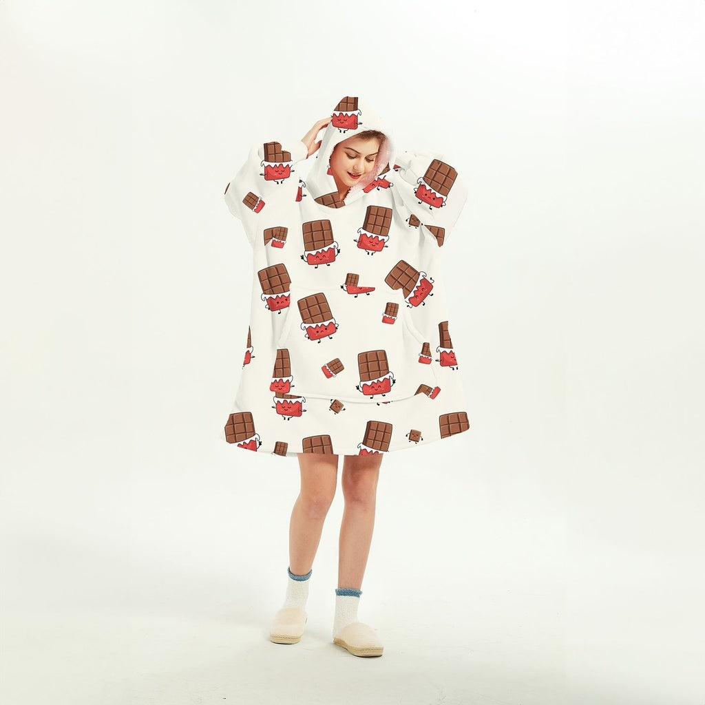 GOMINIMO Hoodie Blanket (Adult Chocolate)