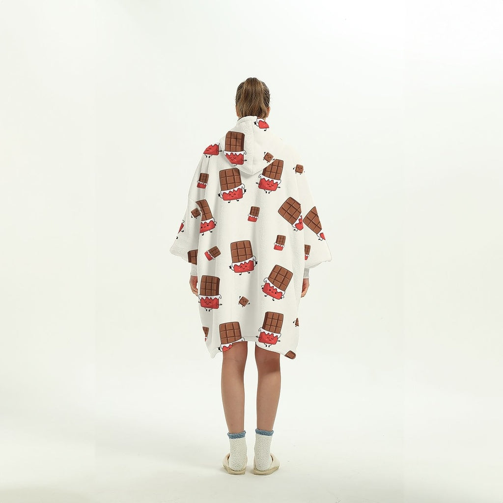 GOMINIMO Hoodie Blanket (Adult Chocolate)