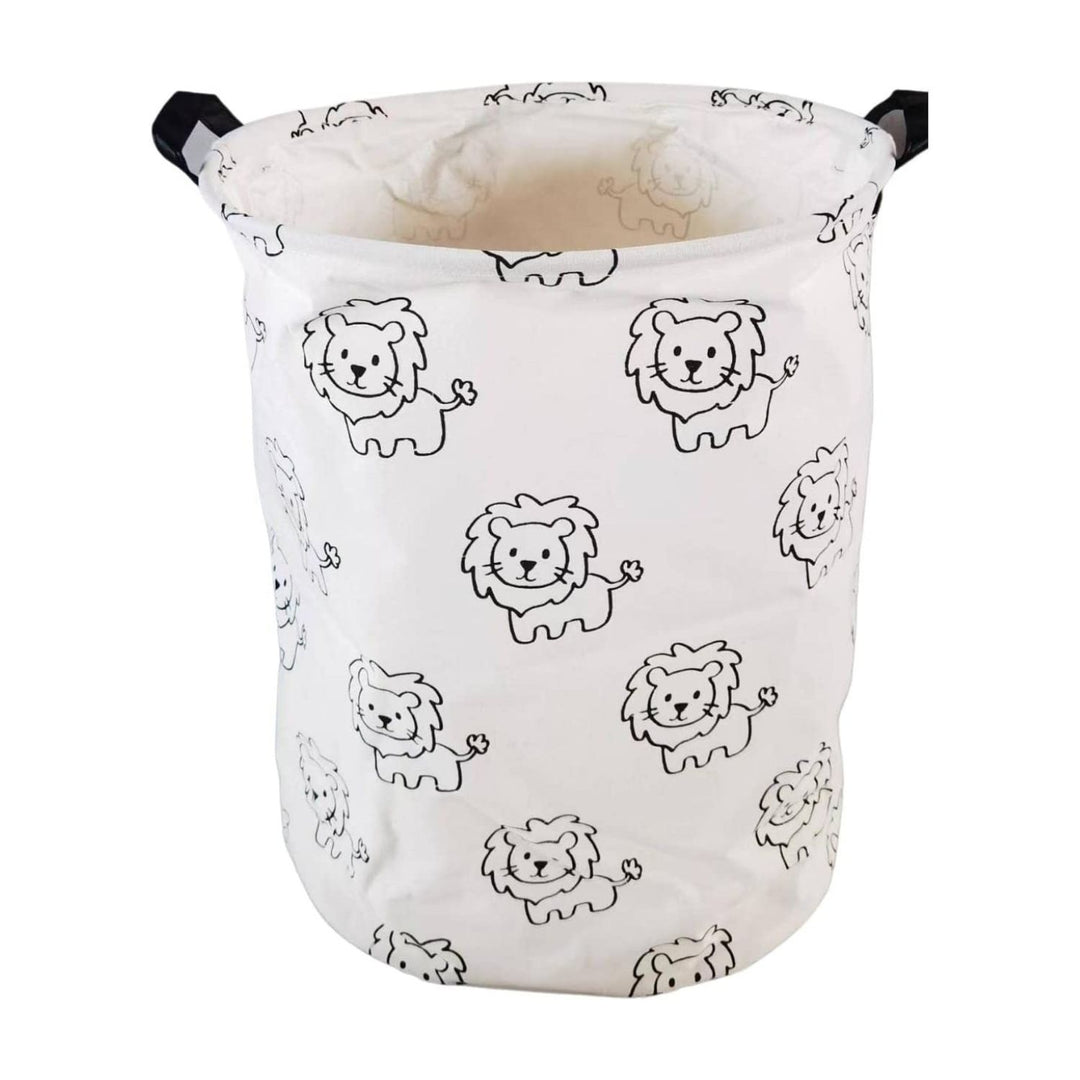 GOMINIMO Laundry Basket Round Foldable (Lion)