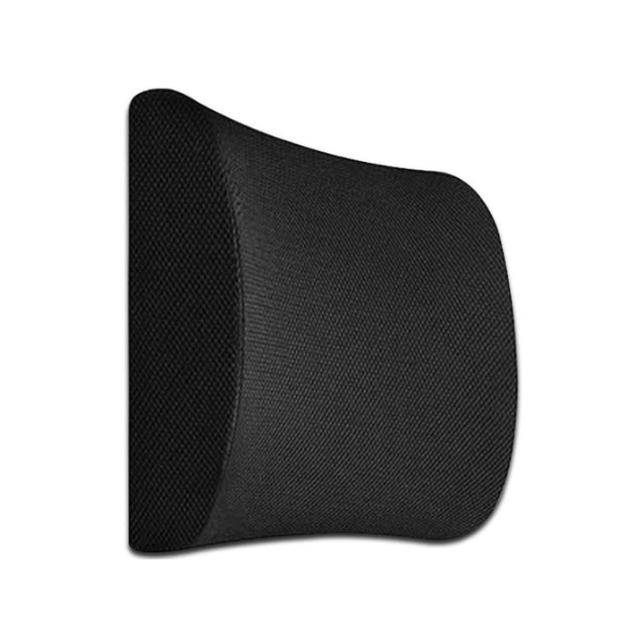 GOMINIMO Gel Infused Memory Foam Lumbar Back Support Pillow with 1 Adjustable Straps (Black)