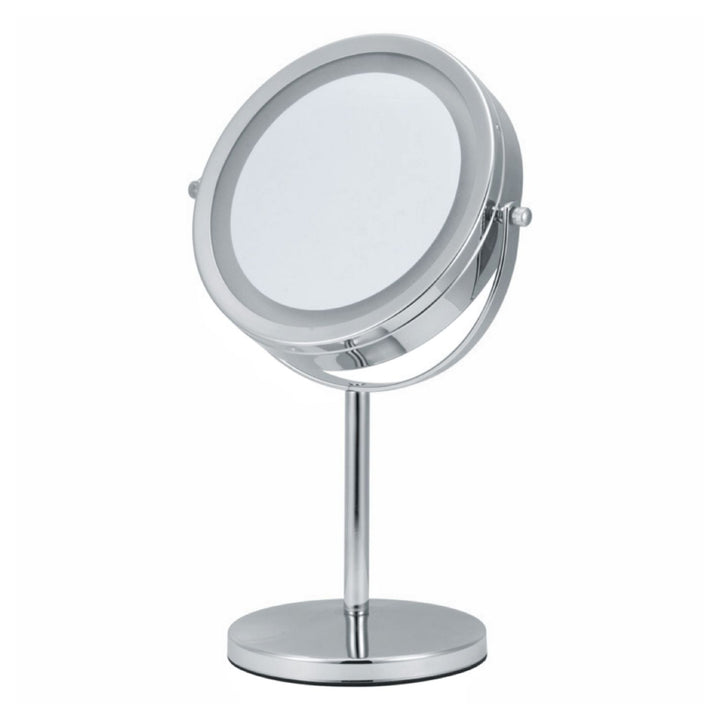 GOMINIMO 7 Inch LED Makeup Mirror with 10x Magnifying (Silver)