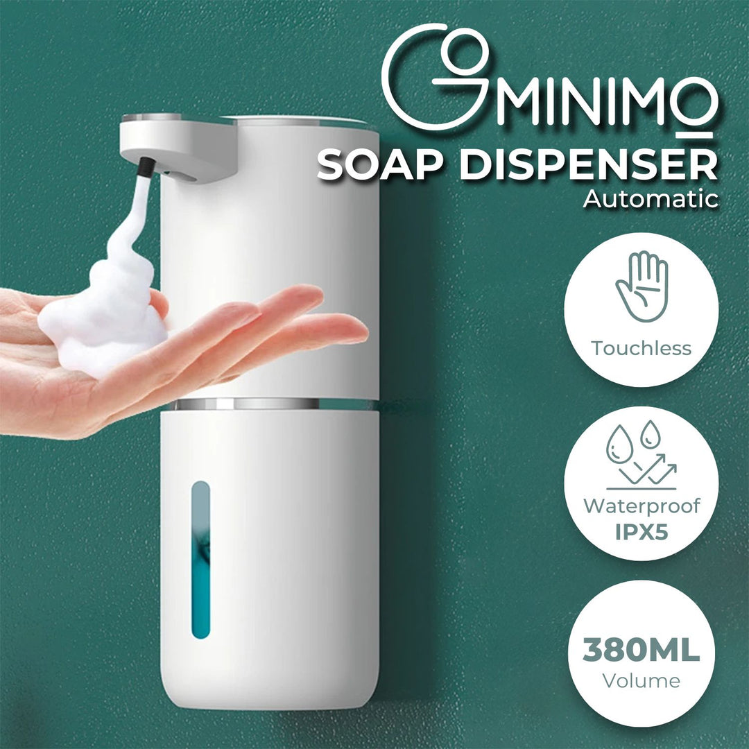 GOMINIMO Automatic Liquid Soap Dispenser with Adjustable Liquid(white)