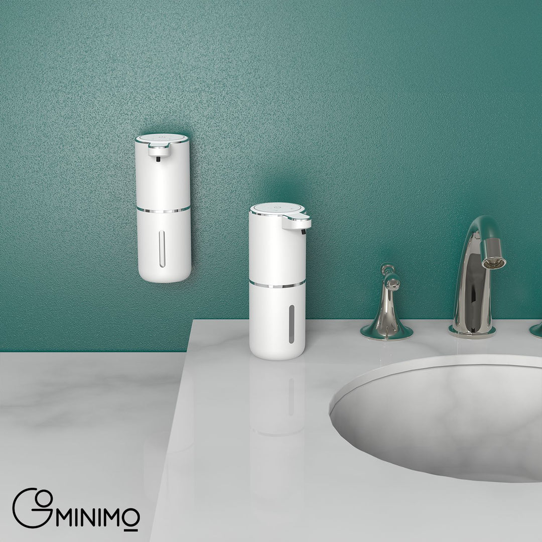 GOMINIMO Automatic Liquid Soap Dispenser with Adjustable Liquid(white)