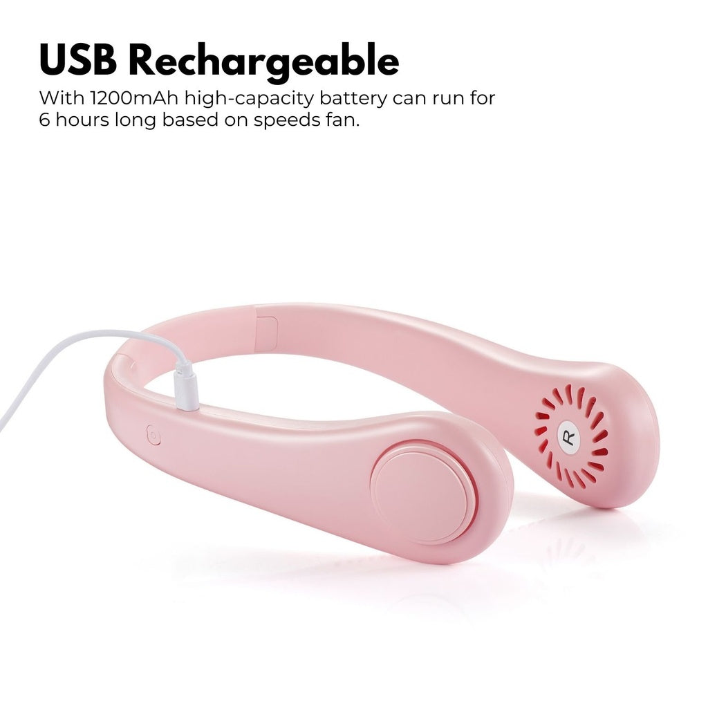 GOMINIMO Neck Fan (Pink)