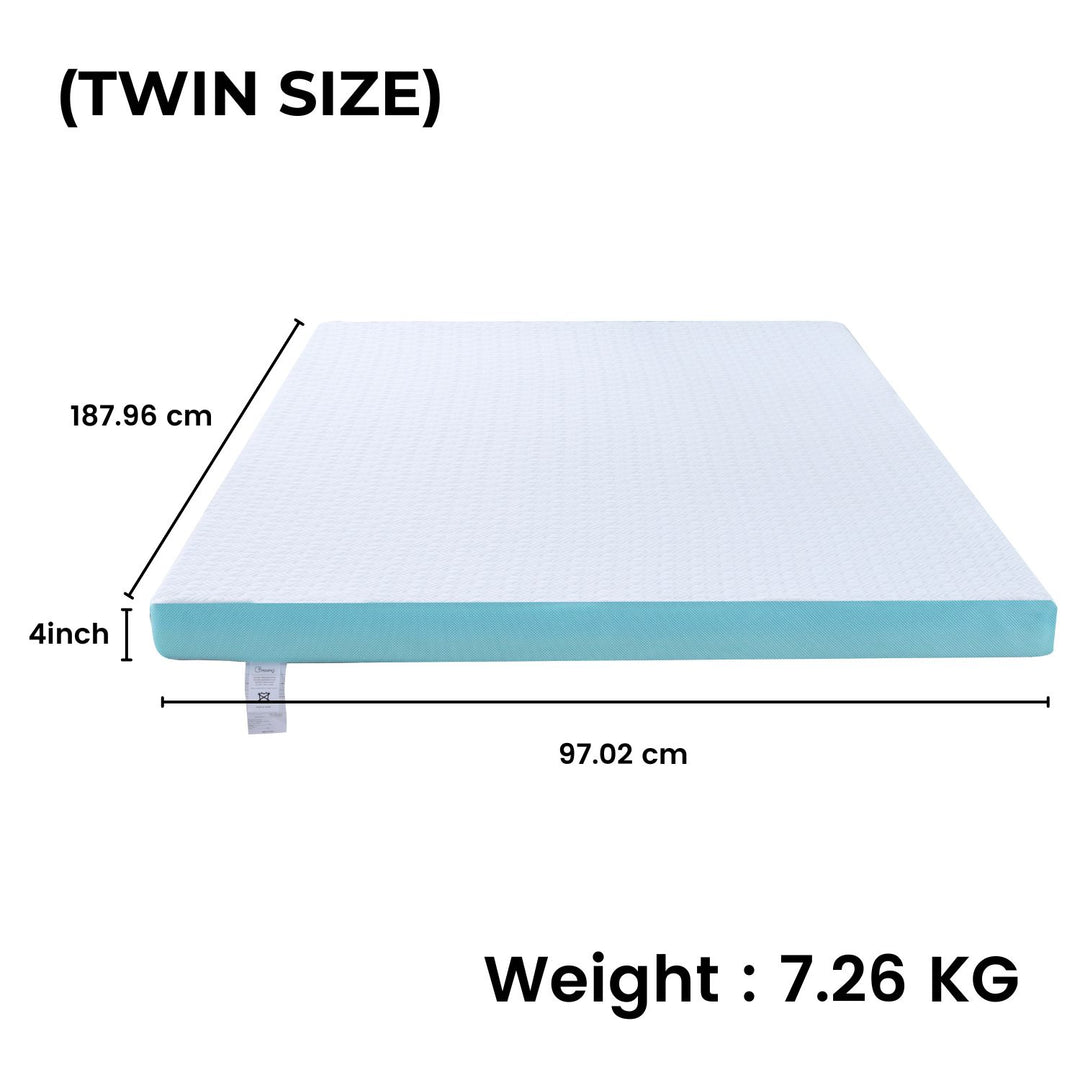 GOMINIMO Dual Layer Mattress Topper 4 inch with Gel Infused (Twin)