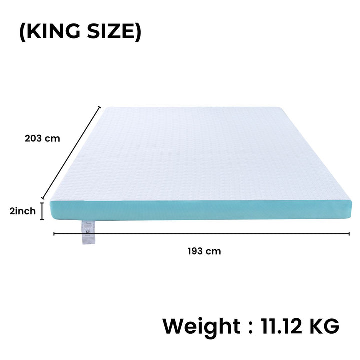 GOMINIMO Dual Layer Mattress Topper 2 inch with Gel Infused (King)