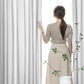 GOMINIMO Natural Linen Blended Curtains (Set of 2, W132cm x D274cm, Light Grey)