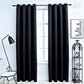 GOMINIMO Blackout Window Curtains for Thermal Insulated Room (Set of 2, W132cm x D160cm, Black)