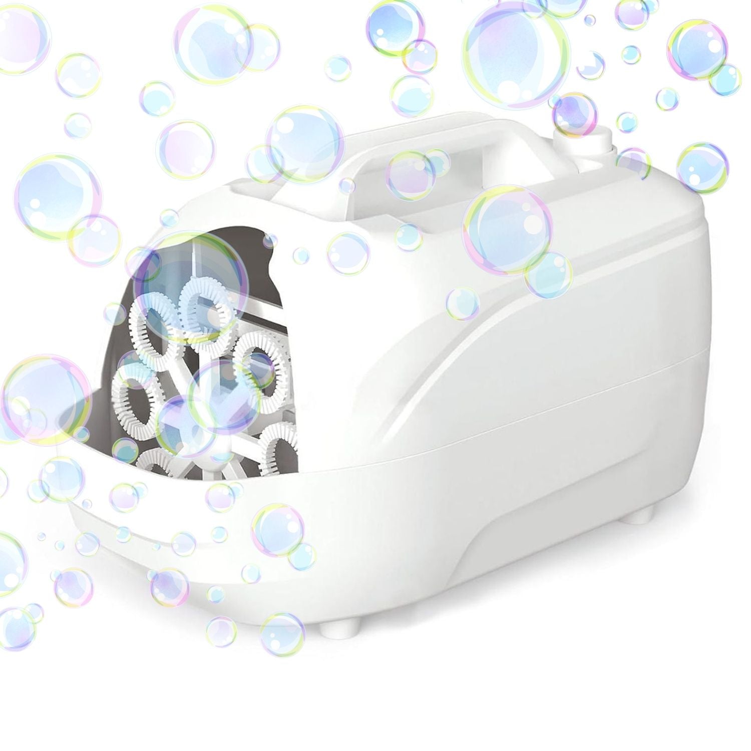 GOMINIMO Automatic Bubble Blower Machine for Kids (White)