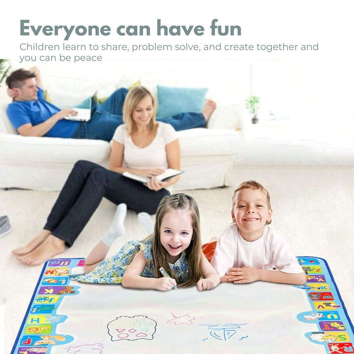 GOMINIMO Kids Water Paint Mat with Alphabet and Animals Design (1m x 1m)