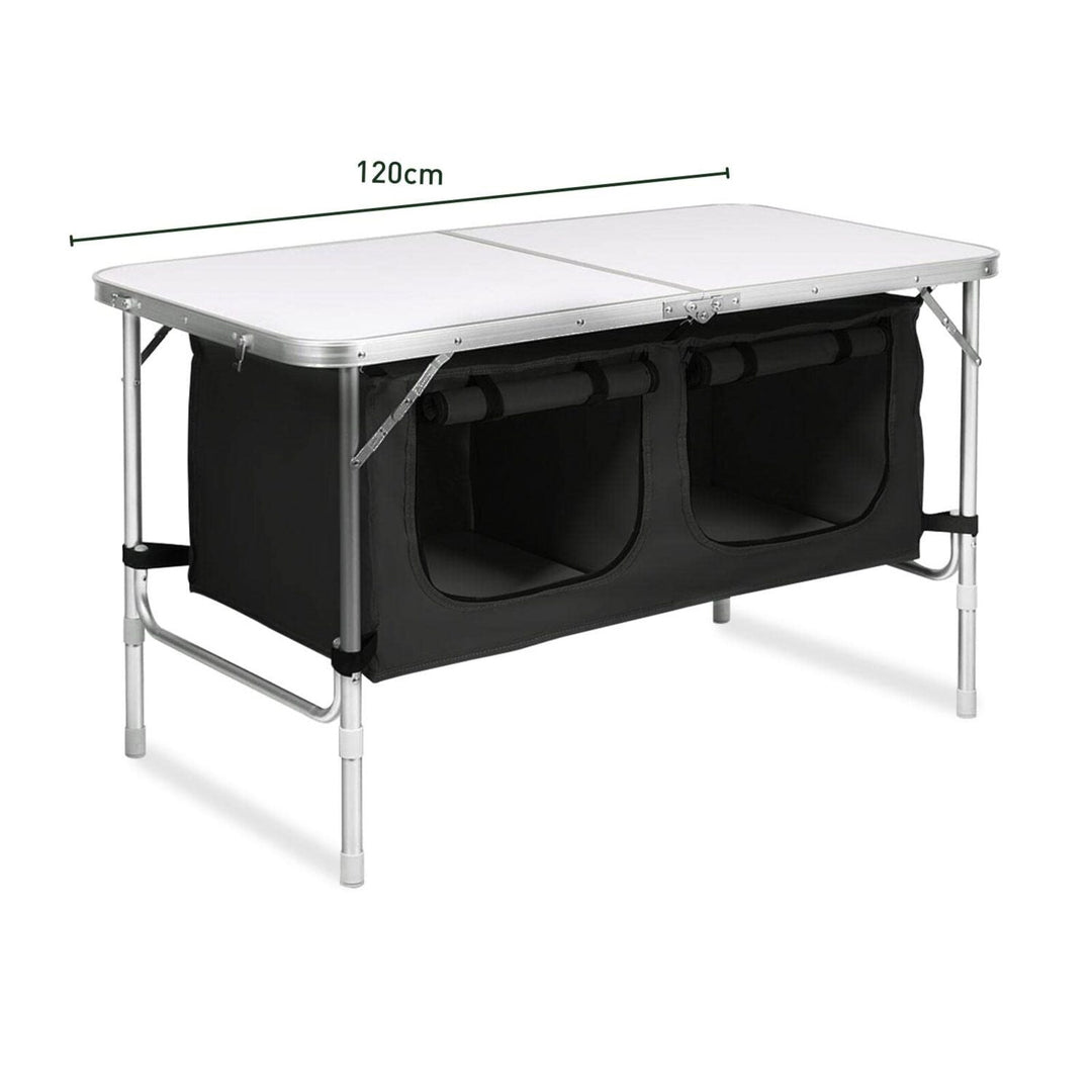 KILIROO Camping Table 120cm Silver (With Black Storage Bag)