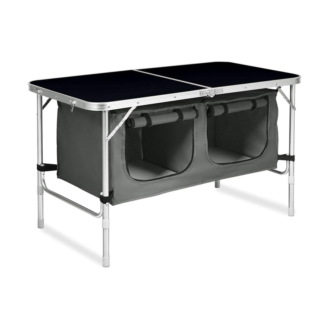 KILIROO Camping Table 120cm Black (With Grey Storage Bag)