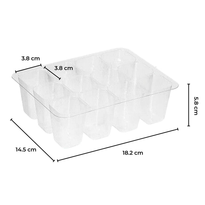 NOVEDEN Seed Starter Tray with Grow Light (12 Cells per Tray)